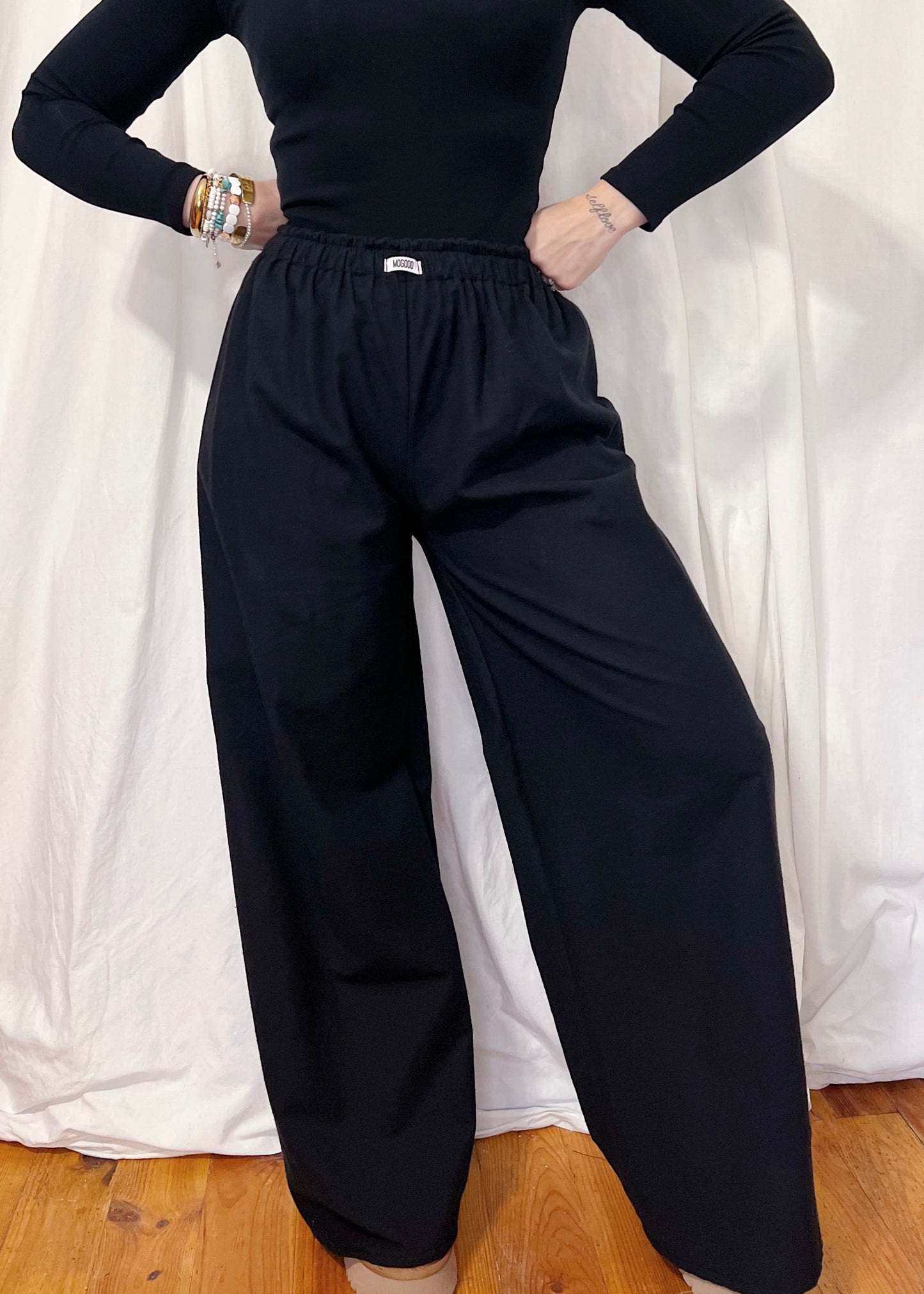 Pantalon flanelle "BLACK"