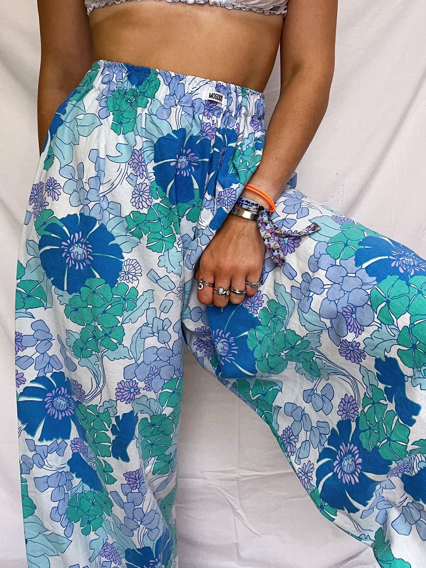 Pantalon "FLOWERS BLUES"