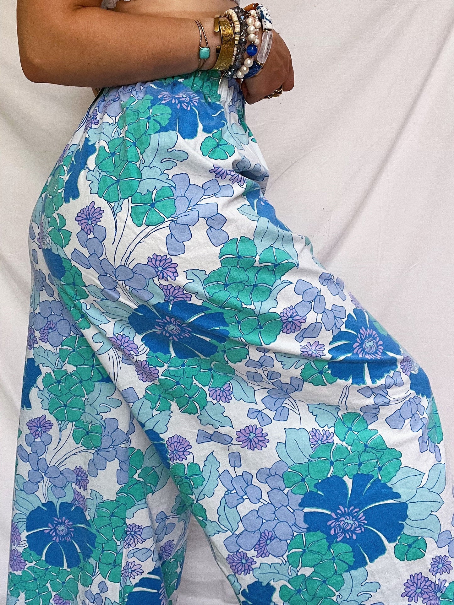 Pantalon "FLOWERS BLUES"