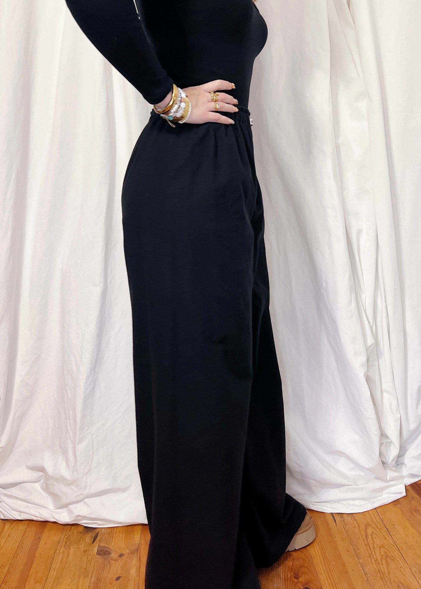 Pantalon flanelle "BLACK"