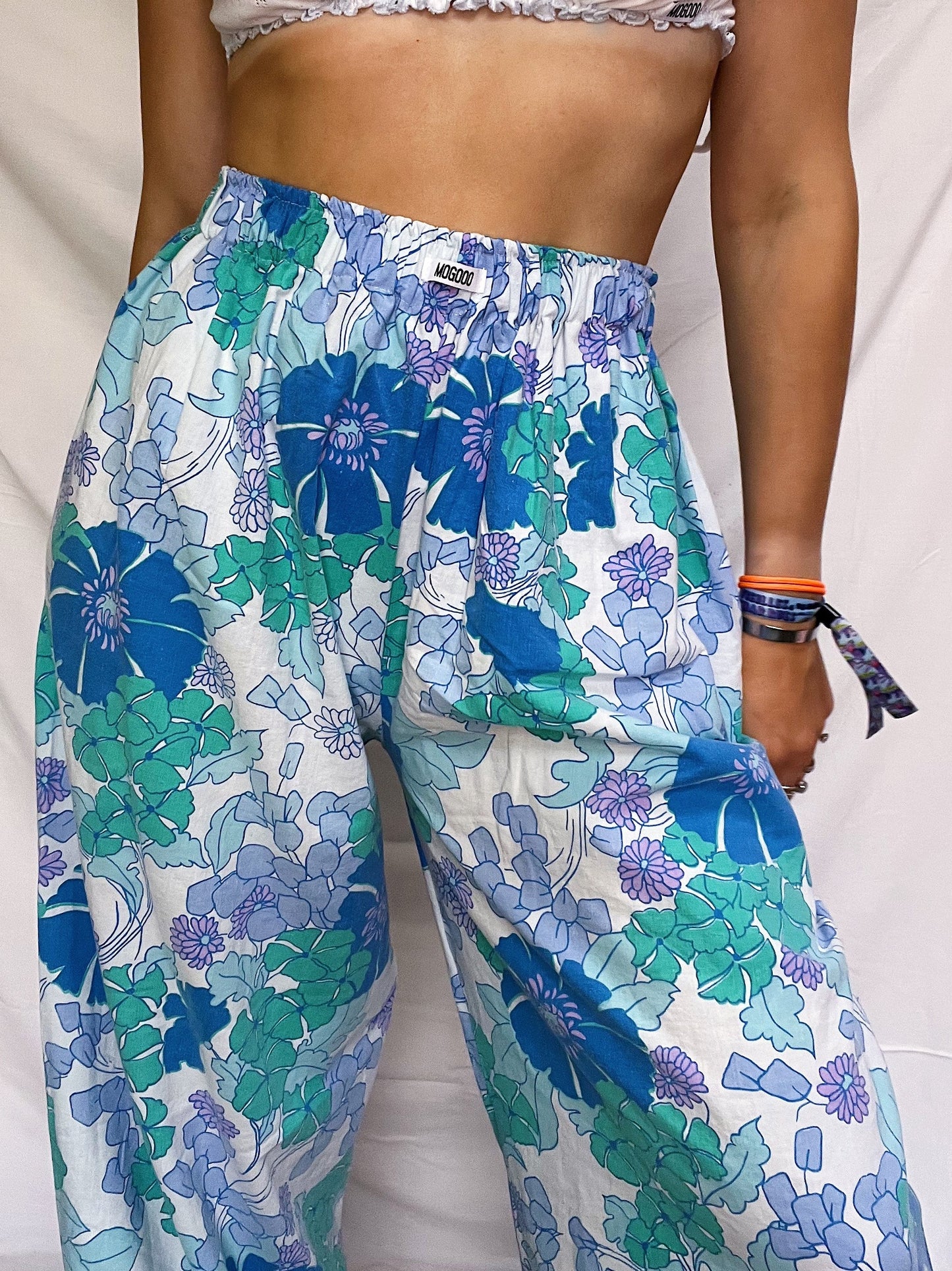 Pantalon "FLOWERS BLUES"