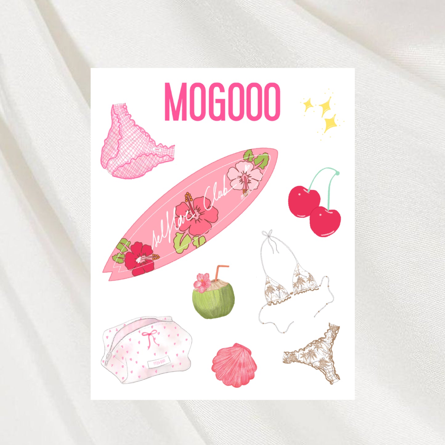 Planche de stickers "BEACH LOVERS"