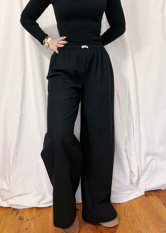 Pantalon flanelle "BLACK"