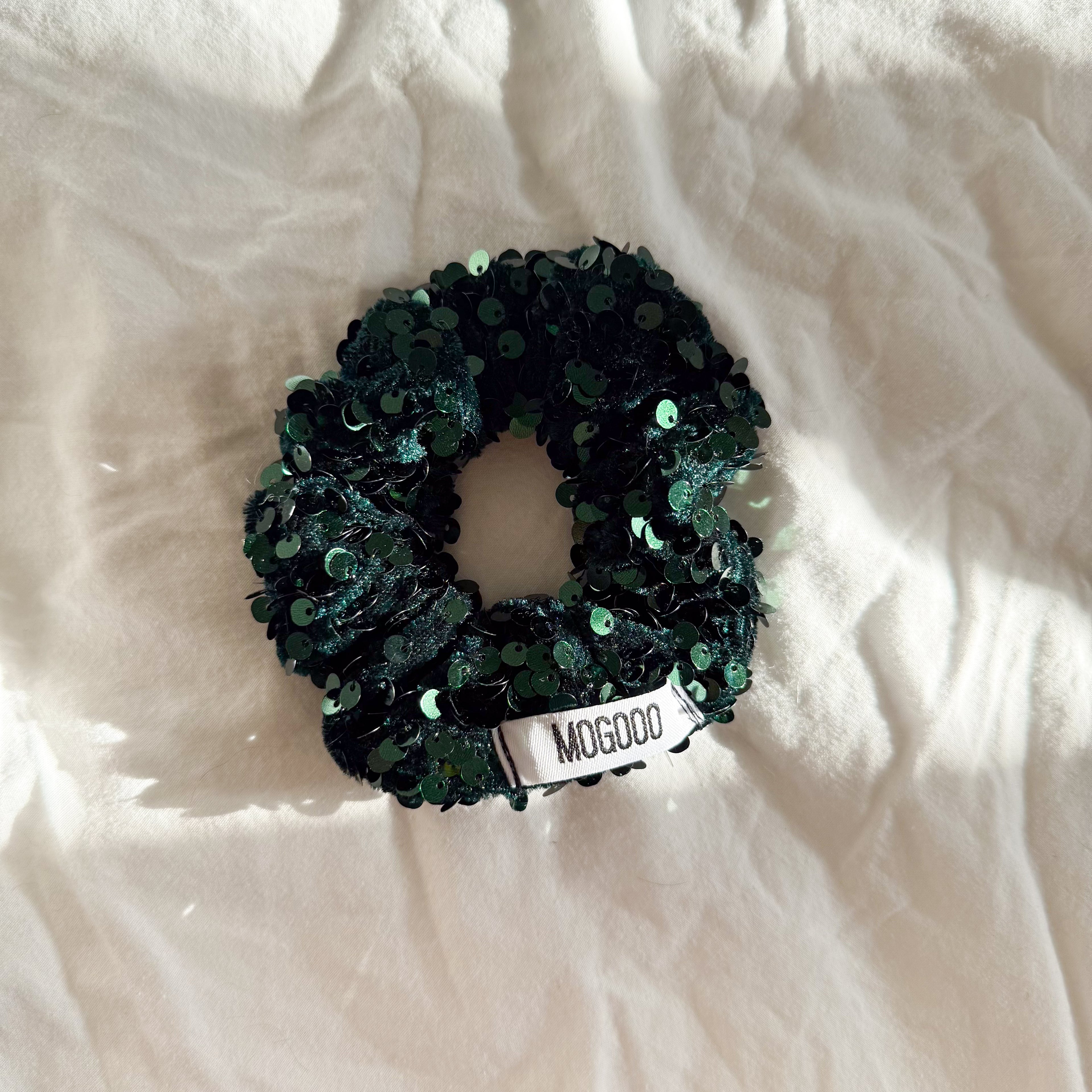 Chouchou "SEQUINS GREEN"