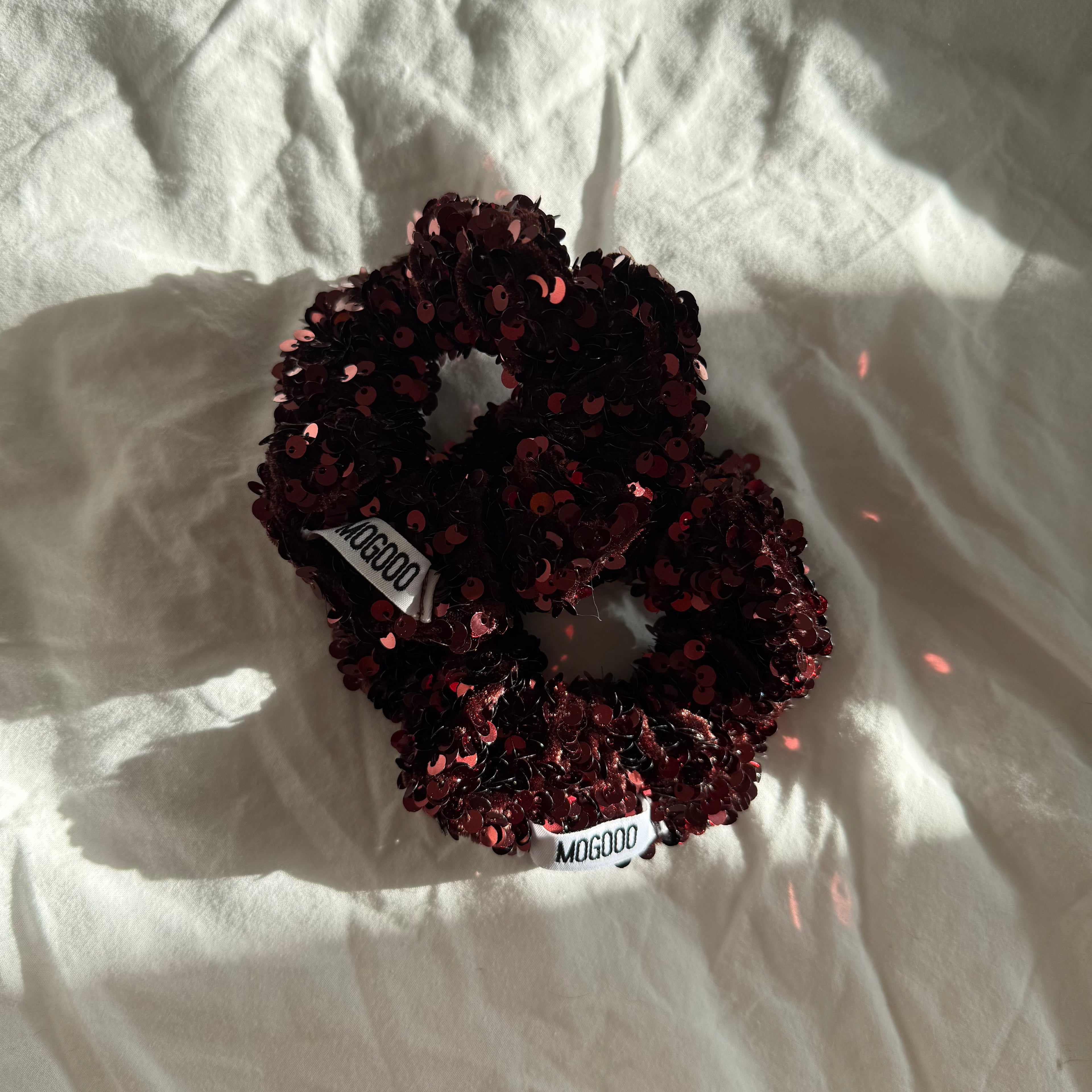 Chouchou "SEQUINS BROWN"