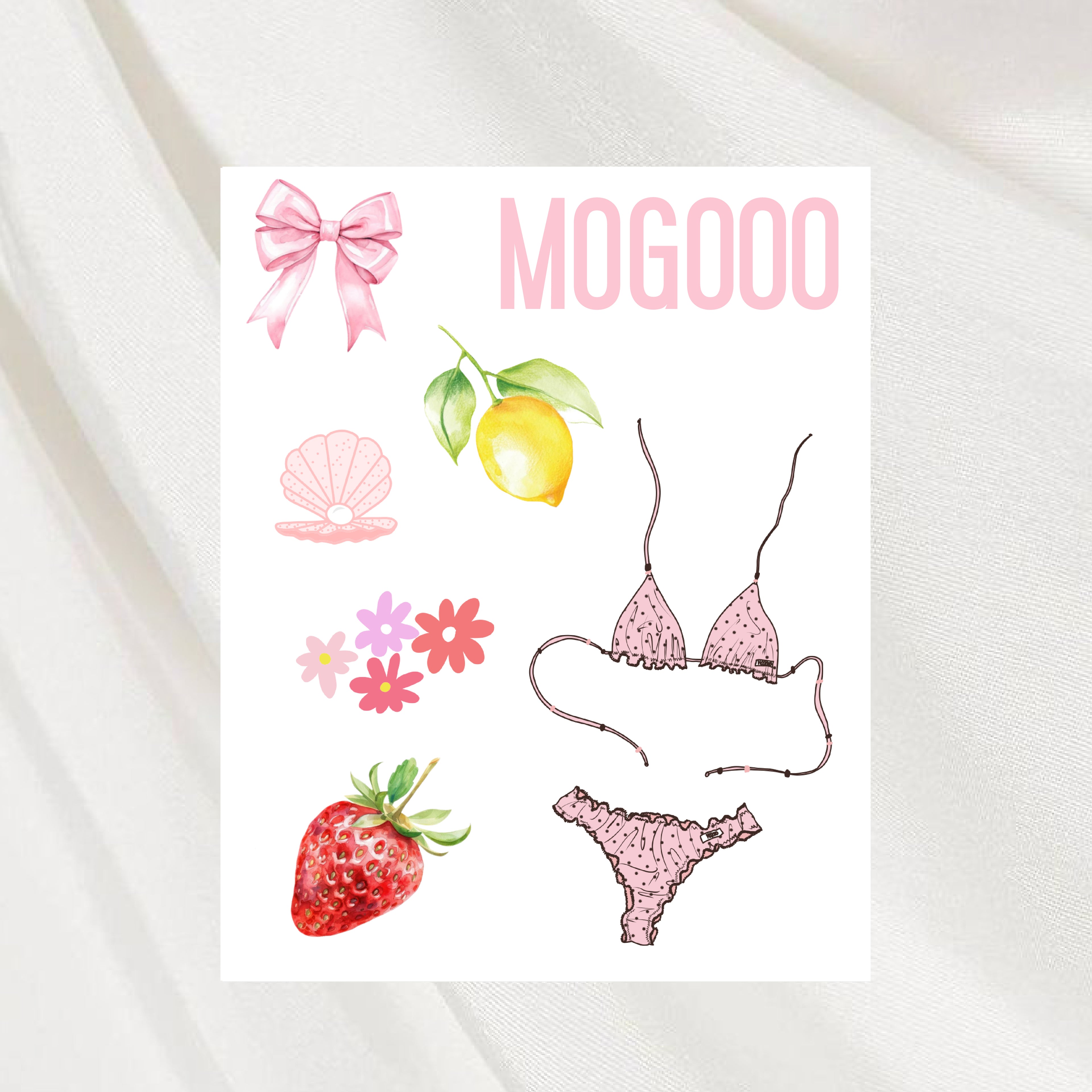 Planche de stickers "SUMMER FRUITS"